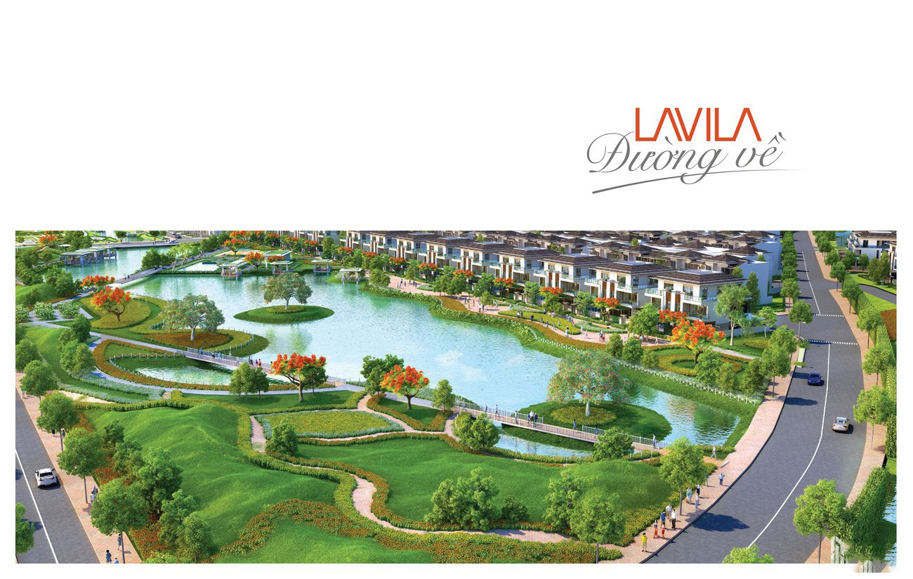 Phối cảnh tổng thể dự án nhà phố Lavila Nhà Bè Đường Nguyễn Hữu Thọ chủ đầu tư Kiến Á