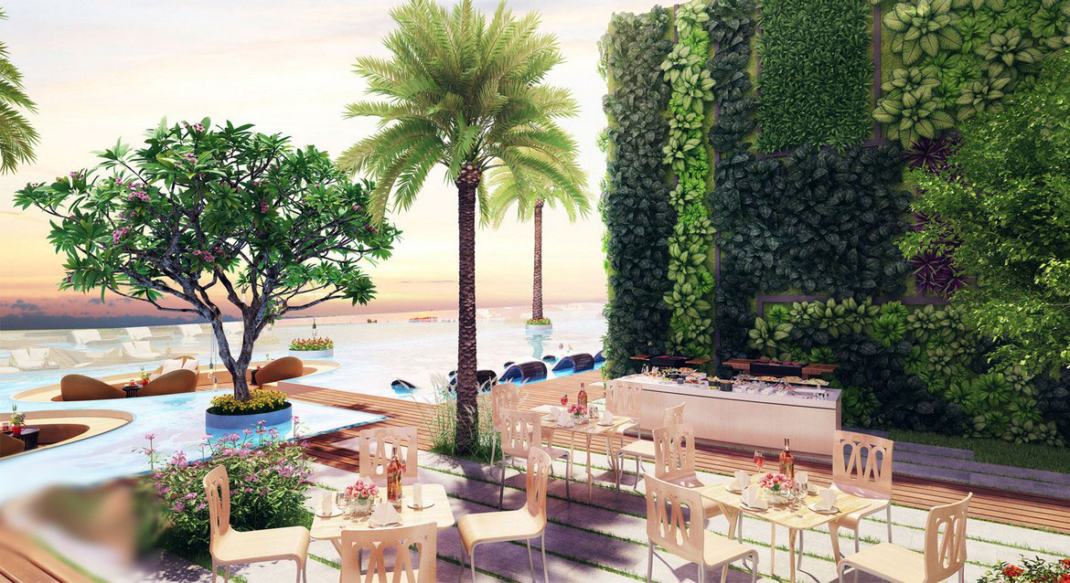 Tiện ích dự án căn hộ chung cư River Panorama Quận 7 Đường 89 Hoàng Quốc Việt chủ đầu tư An Gia Investment – Cafe BBQ
