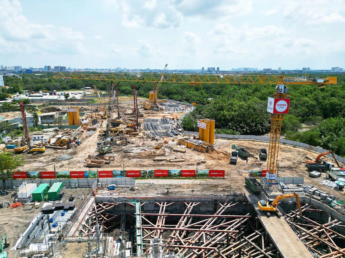 Tiến độ Eaton Park Gamuda Land tháng 4/2024 cập nhật mới nhất