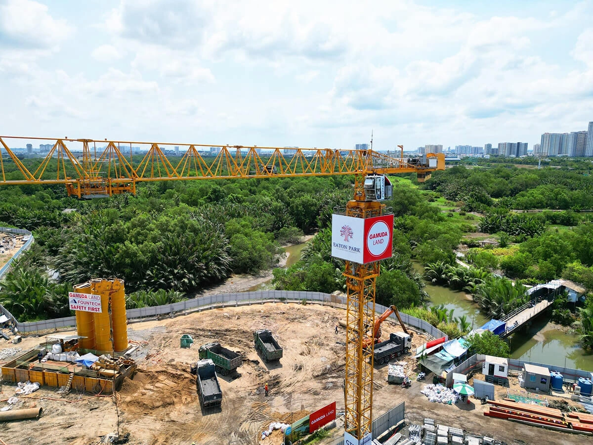 Tiến độ Eaton Park Gamuda Land tháng 4/2024 cập nhật mới nhất