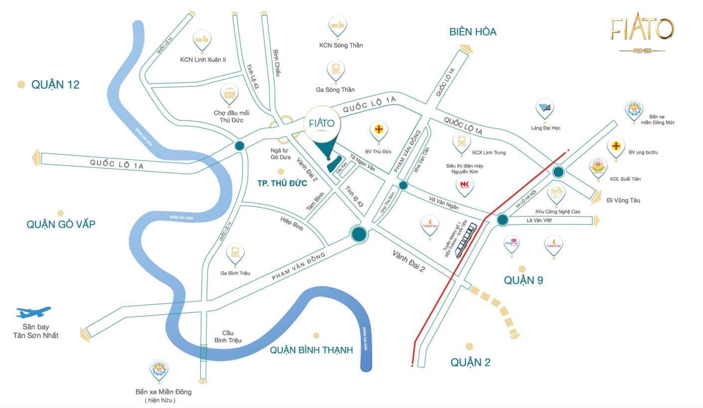 Tuyến đường Vành đai 2 nâng tầm dự án Fiato Uptown Thủ Đức