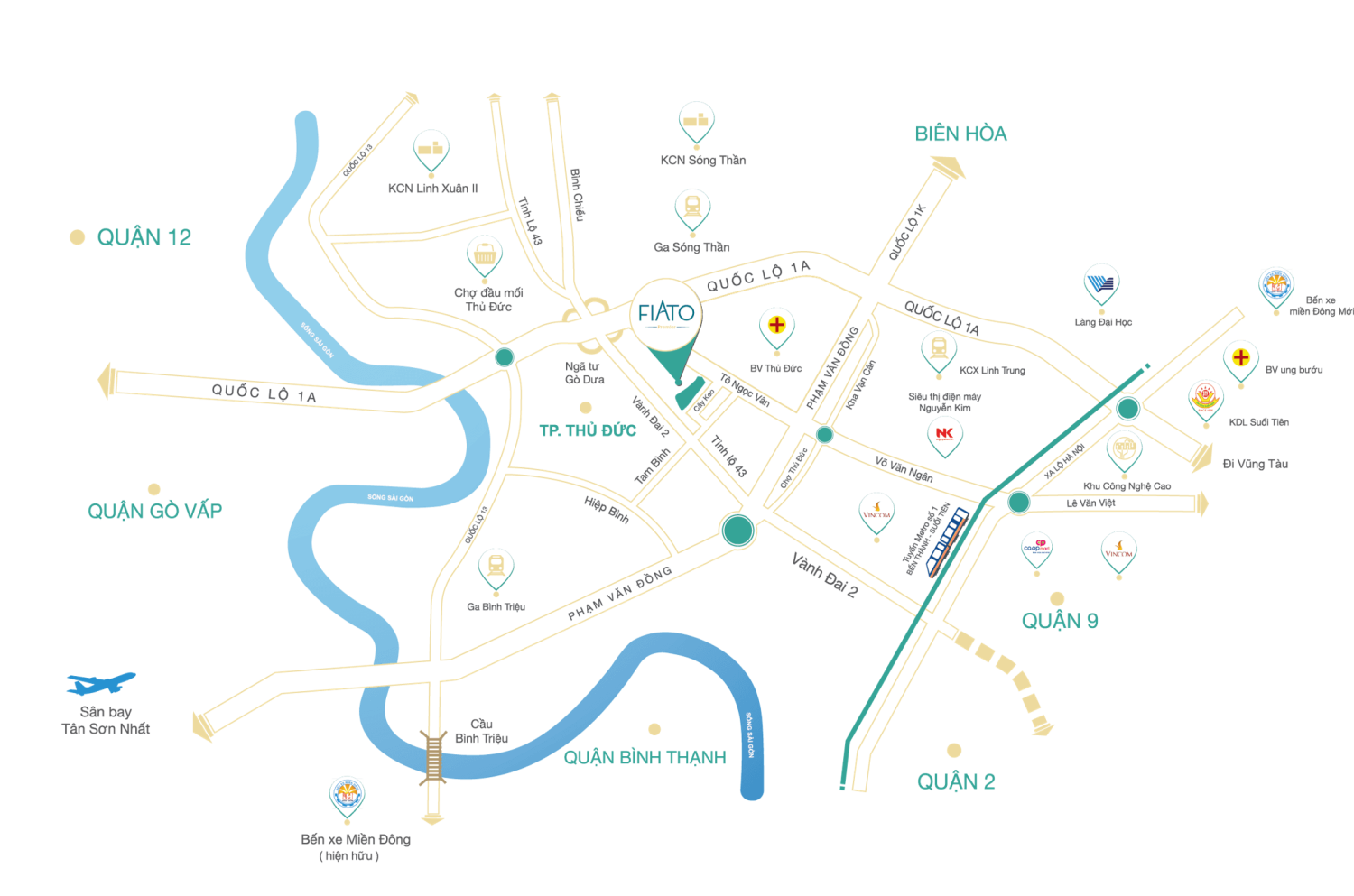 Vị trí Fiato Uptown Thủ Đức