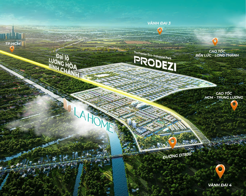 LA Home sở hữu vị trí vàng khi là điểm kết nối hạ tầng trọng điểm trong khu vực