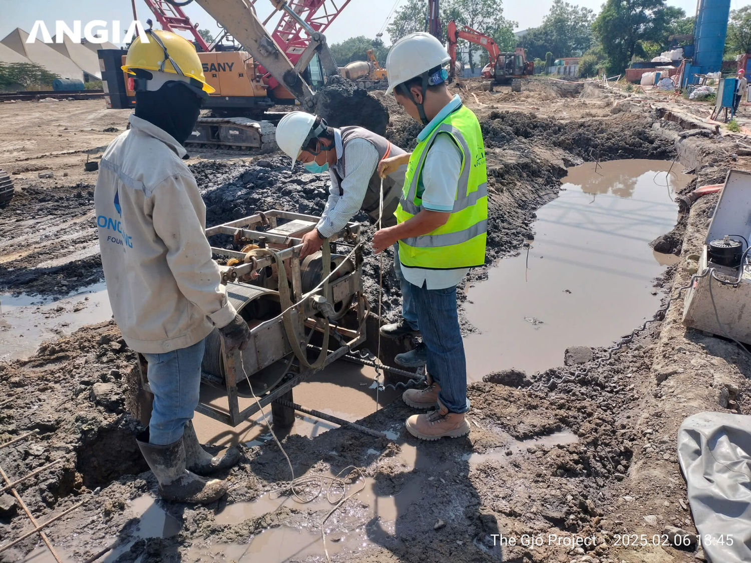 Tiến độ thi công dự án The Gió Riverside tháng 2/2025: Công trường sôi động sau Tết Ất Tỵ