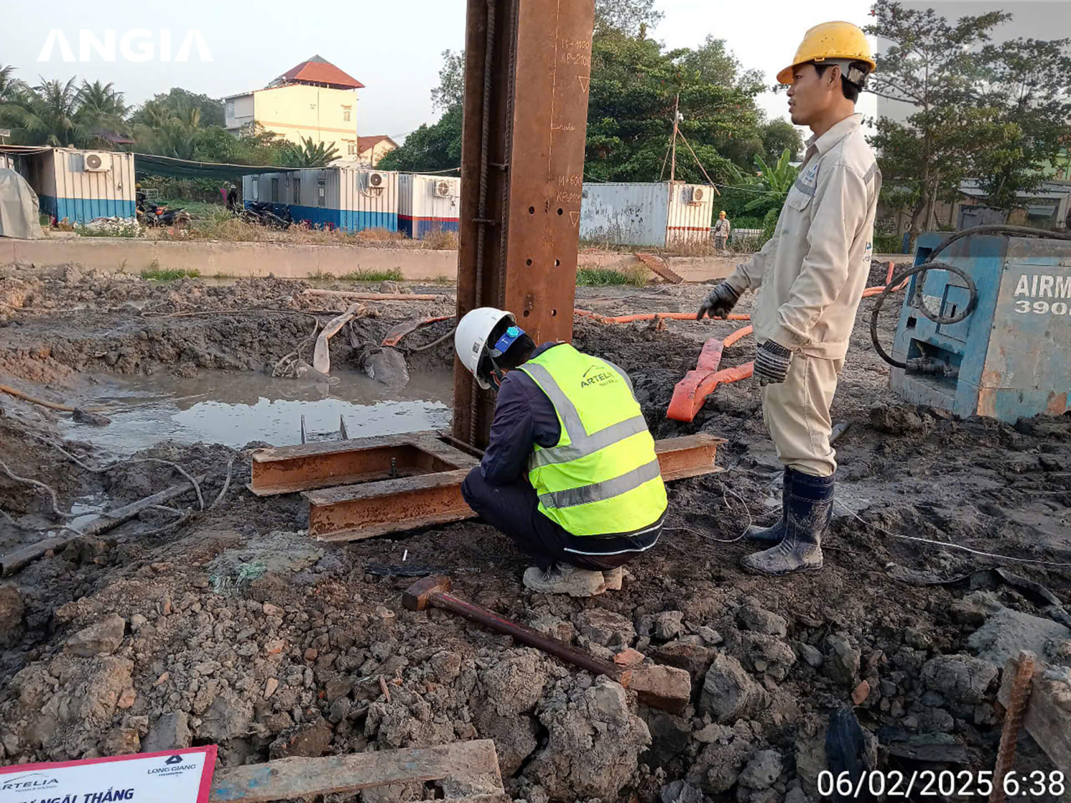 Tiến độ thi công dự án The Gió Riverside tháng 2/2025: Công trường sôi động sau Tết Ất Tỵ