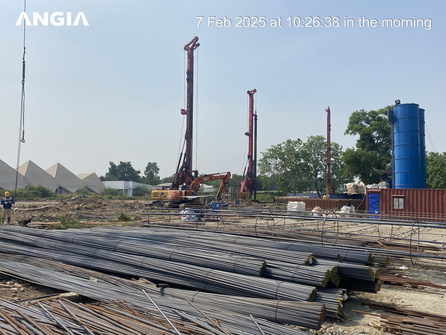 Tiến độ thi công dự án The Gió Riverside tháng 2/2025: Công trường sôi động sau Tết Ất Tỵ