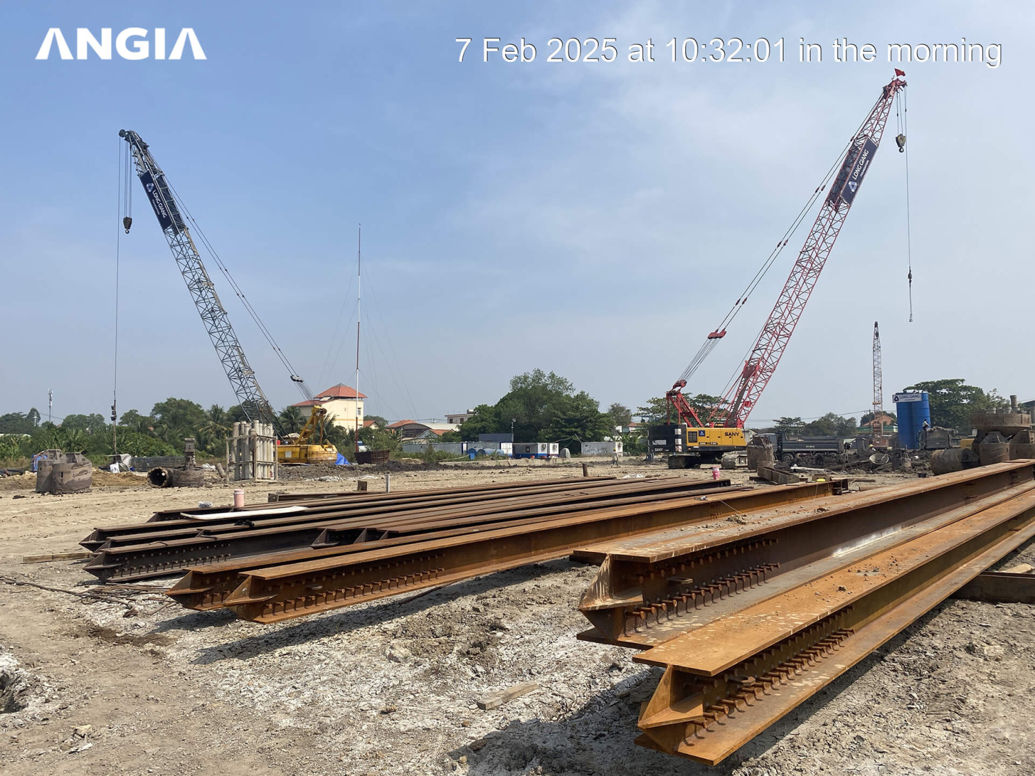 Tiến độ thi công dự án The Gió Riverside tháng 2/2025: Công trường sôi động sau Tết Ất Tỵ