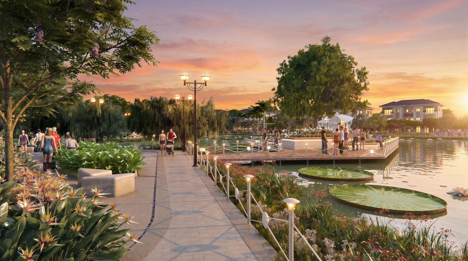 Đường dạo bộ mát mẻ Công viên Lunar Park The Peak Garden