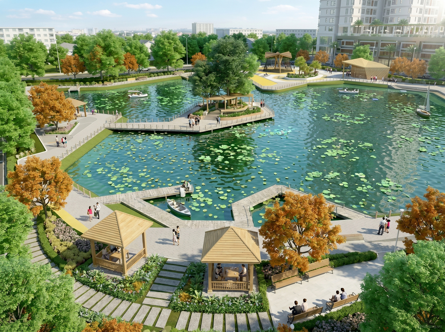 Thảm thực vật Công viên Lunar Park The Peak Garden