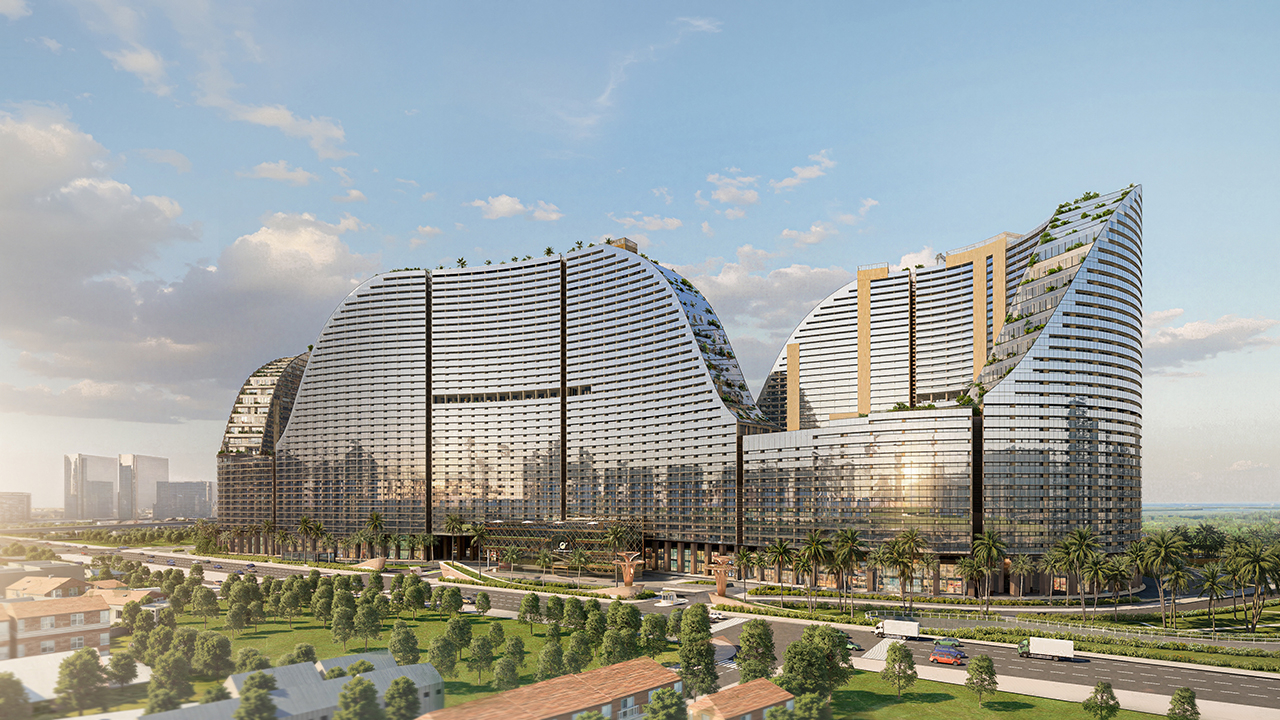 Phối cảnh các khối tháp bề thế của dự án Noble Crystal Riverside Sunshine Group