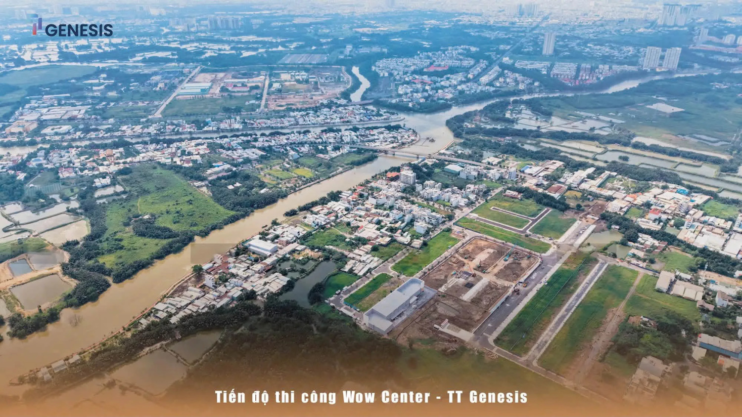 Góc nhìn toàn cảnh khu vực phát triển dự án TT Genesis Góc nhìn toàn cảnh khu vực phát triển dự án TT Genesis